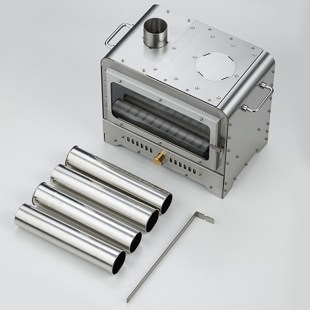 캠핑 화목난로 장작 펠릿 스토브 불멍 미니 화로 이중연소