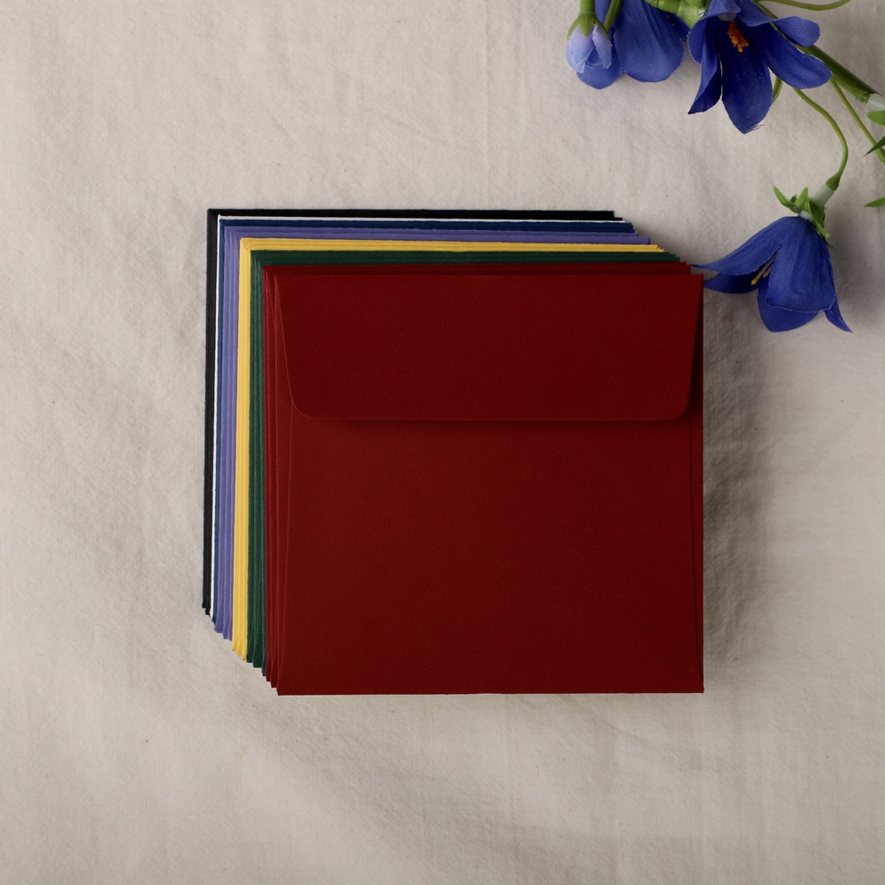 [자체 제작] 50p 100x100 정사각 편지 카드 봉투 청첩장 카드 초대장 감사 제품 이미지