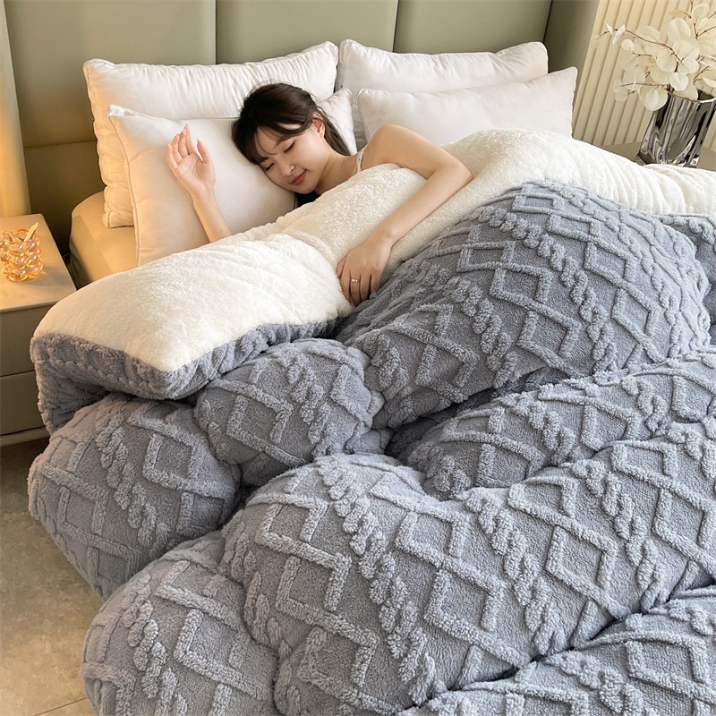 고급 태피터 겨울이불 부드럽고 가벼운 소재 사계절이불 침실 게스트룸 원룸 - 상세 이미지 5