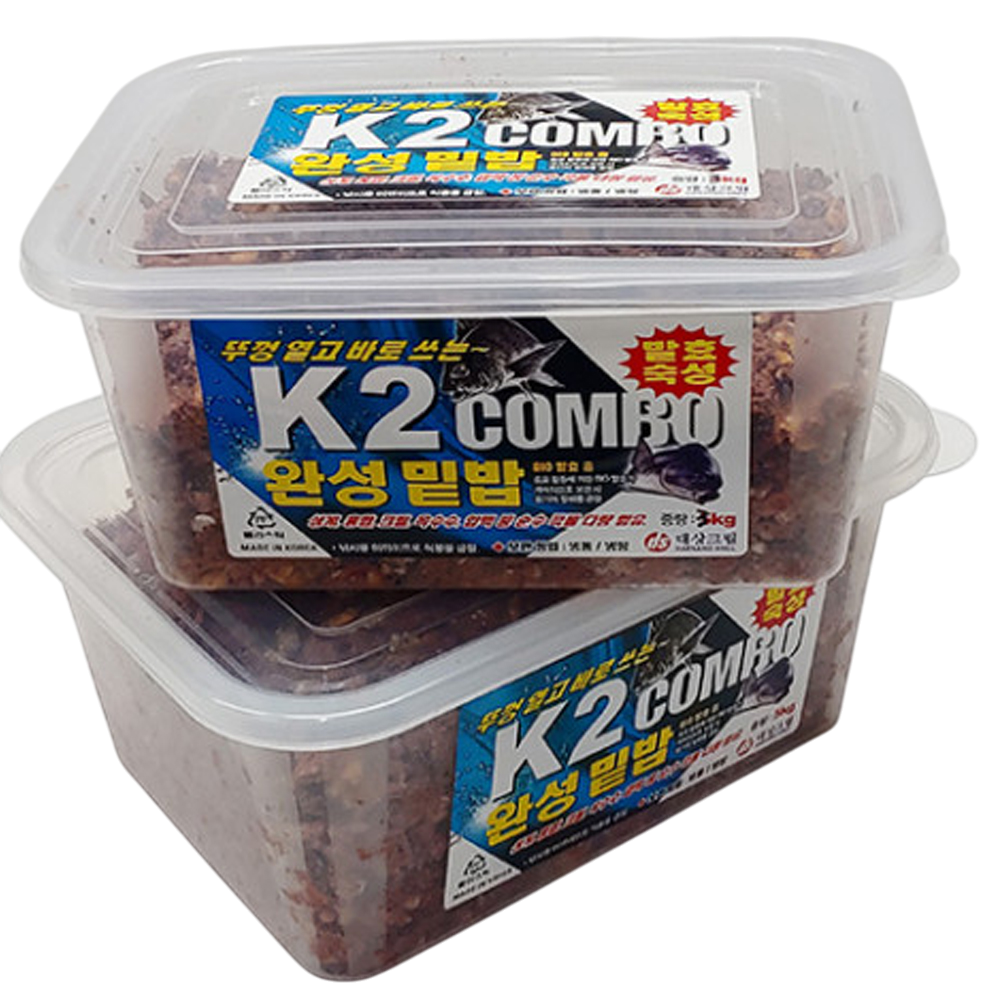 주걱포함 K2 콤보 3kg 5kg 완성 밑밥 숙성크릴 파우더