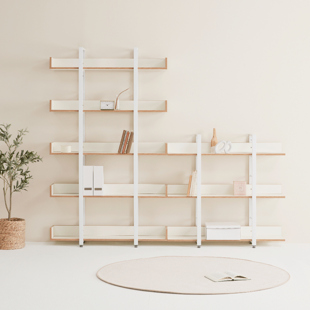 [네이버단독 한정수량특가] 로니 철제 3단 책장 거실책장 1200 오픈형 DIY 인테리어 선반 - 상세 이미지 5
