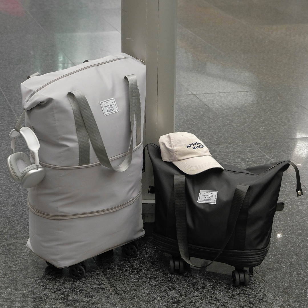 여행용 보스턴백 접이식 캐리어 3단 확장 여행가방 바퀴 탈부착