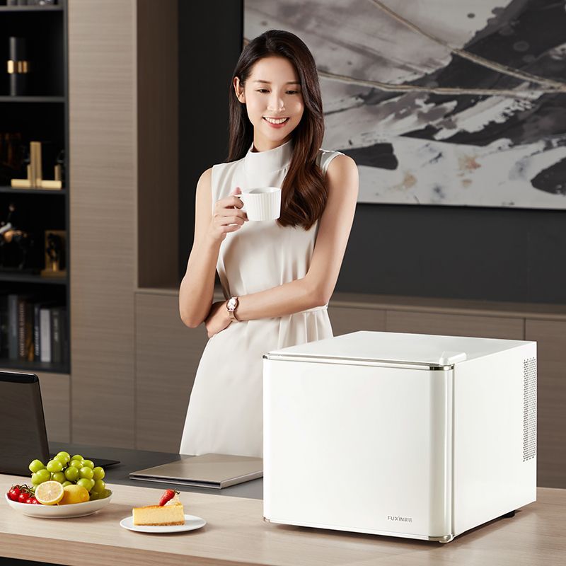 저음 미니 냉장고 기숙사 사무실 모텔 음료 맥주 자취 아이보리 17L 385x415x341mm - 상세 이미지 3