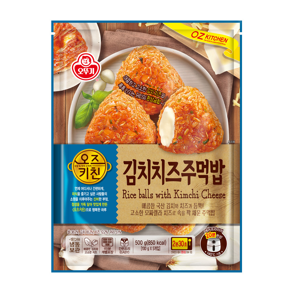 오뚜기 오즈키친 김치치즈주먹밥 500g - 상품 이미지