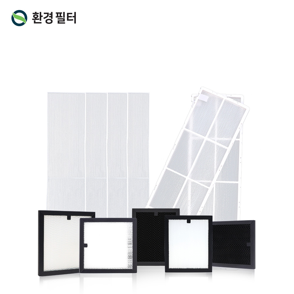 [호환] LG 휘센 듀얼 신형 에어컨 필터 스탠드 3304 A세트 기본형 미니4개+초미세먼지플러스 2개 환경필터 - 상세 이미지 4