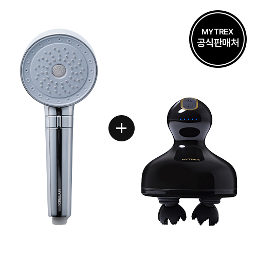 마이트렉스 EMS 헤드 스파 프로+HIHO 파인버블 샤워기 두피마사지기 두피케어 싱글세트 패키지