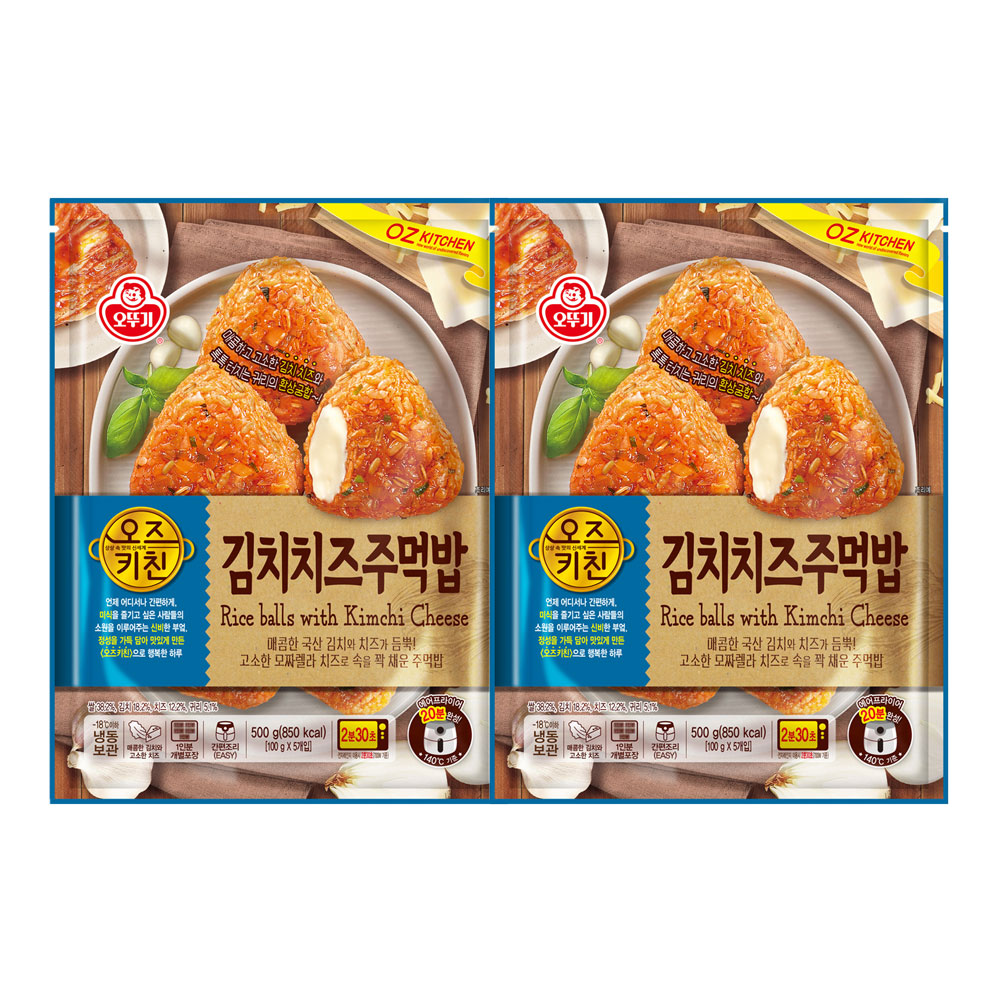 오뚜기 오즈키친 김치치즈주먹밥 500g 2개 - 상품 이미지