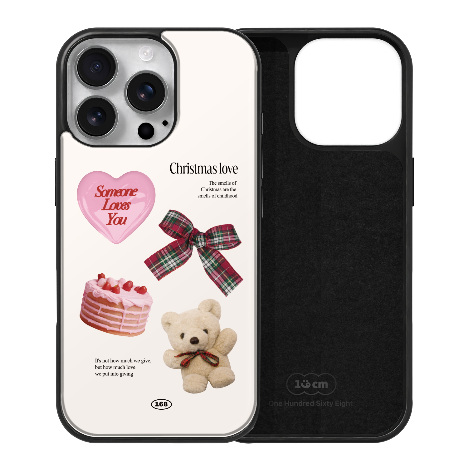아이폰16 프로 맥세이프 케이스 우정 스웨이드 크리스마스 러브 - 상세 이미지 2