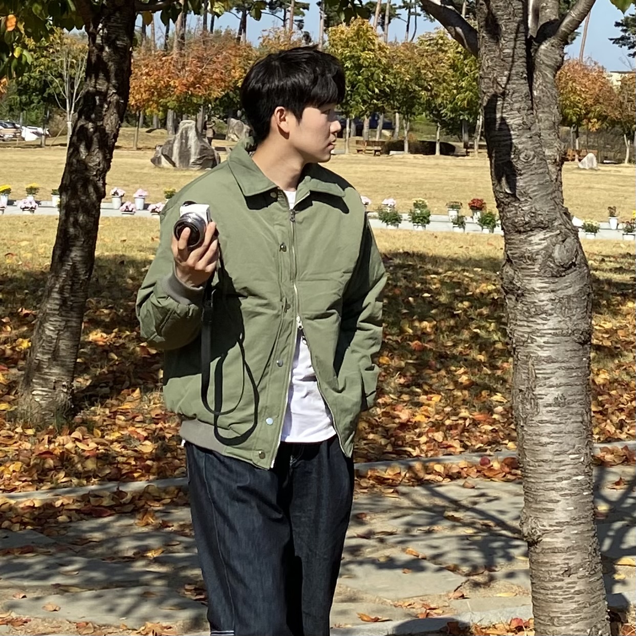 항공 점퍼 경량 패딩 숏 MA-1 남자 여자 이미지 7