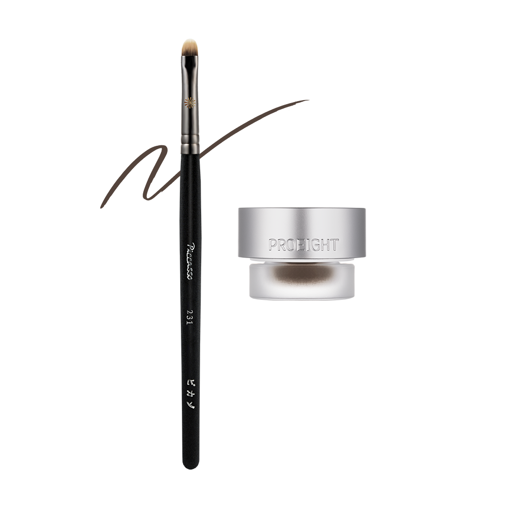 [프로에잇] 스테이 온 젤 아이라이너 3.7g+피카소 231 아이라이너 브러쉬 2종 기획세트(N배송) 이미지 2