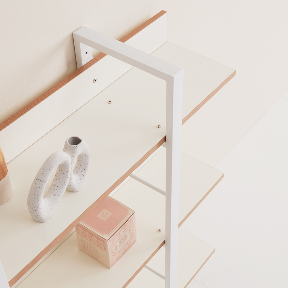 [네이버단독 한정수량특가] 로니 철제 3단 책장 거실책장 1200 오픈형 DIY 인테리어 선반 - 상세 이미지 4