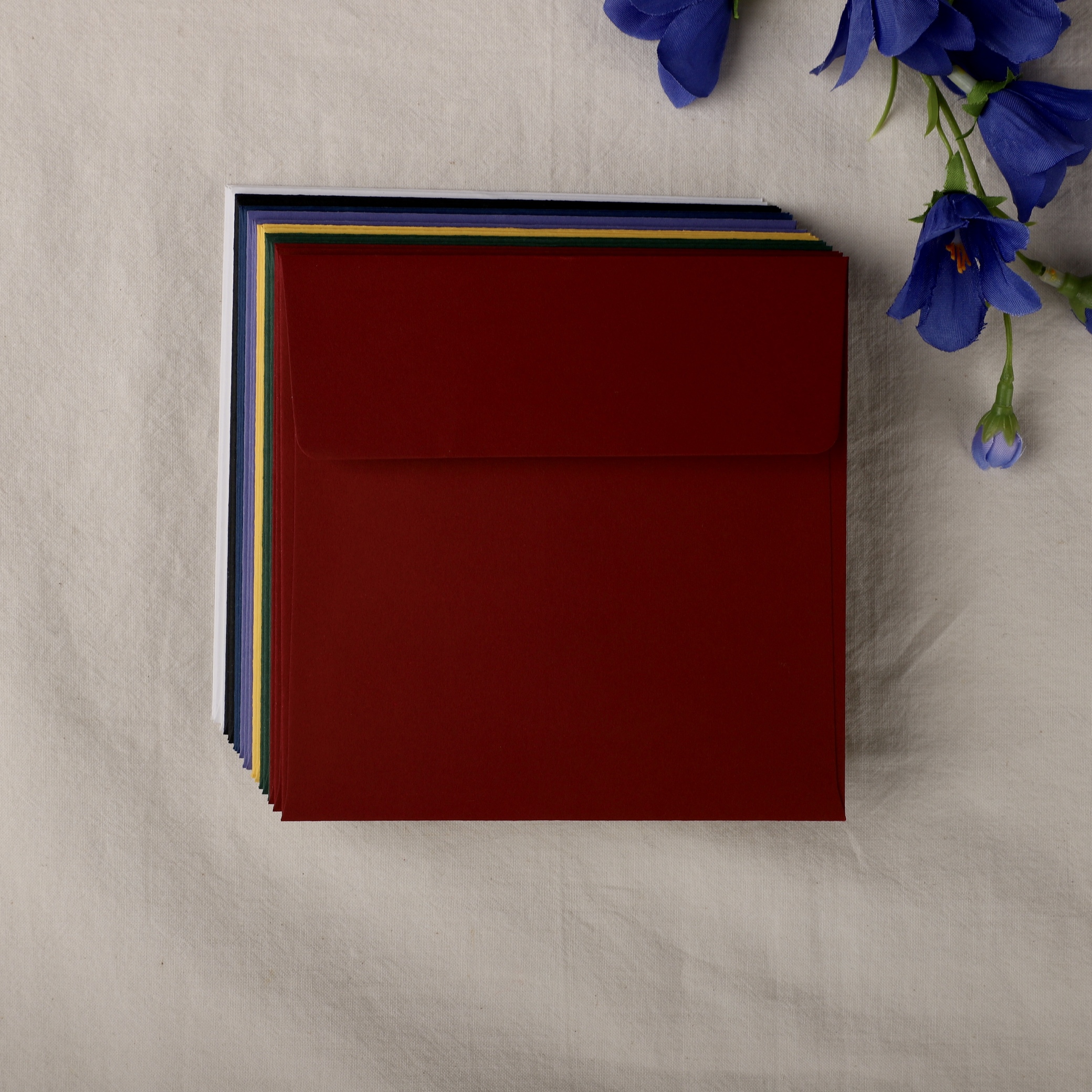 [자체 제작] 50p 120x120 정사각 크리스마스 카드 봉투 청첩장 카드 초대장 감사 제품 이미지