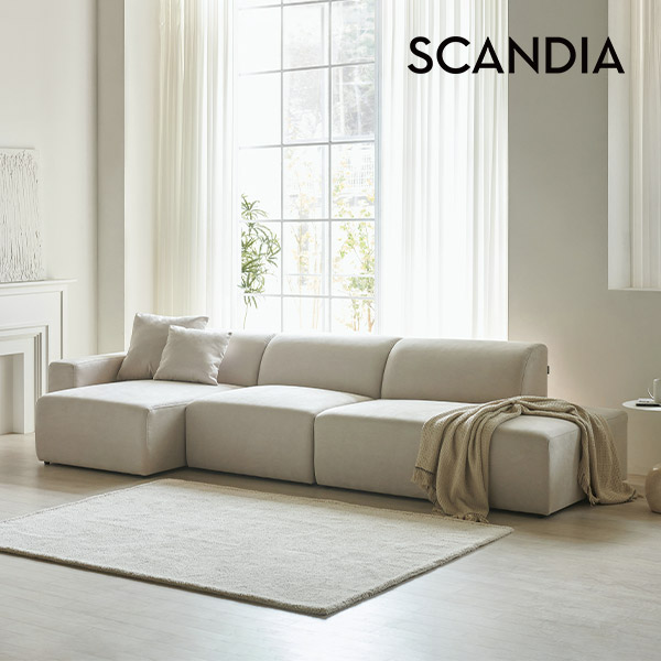 스칸디아 매그 4.5인 와이드 아쿠아텍스 카우치형 모듈 소파