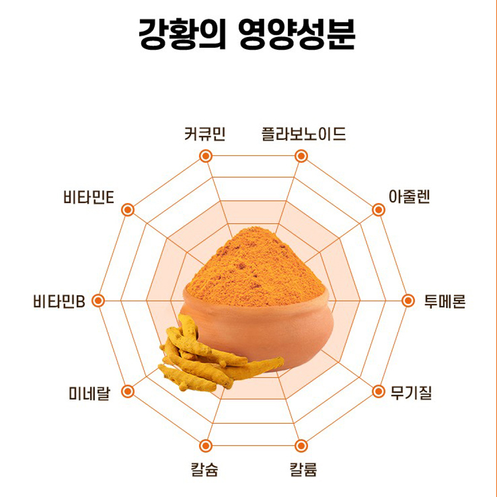 수용성 커큐민 강황 강항 하이드로 인도산 폴리페놀 - 상세 이미지 3