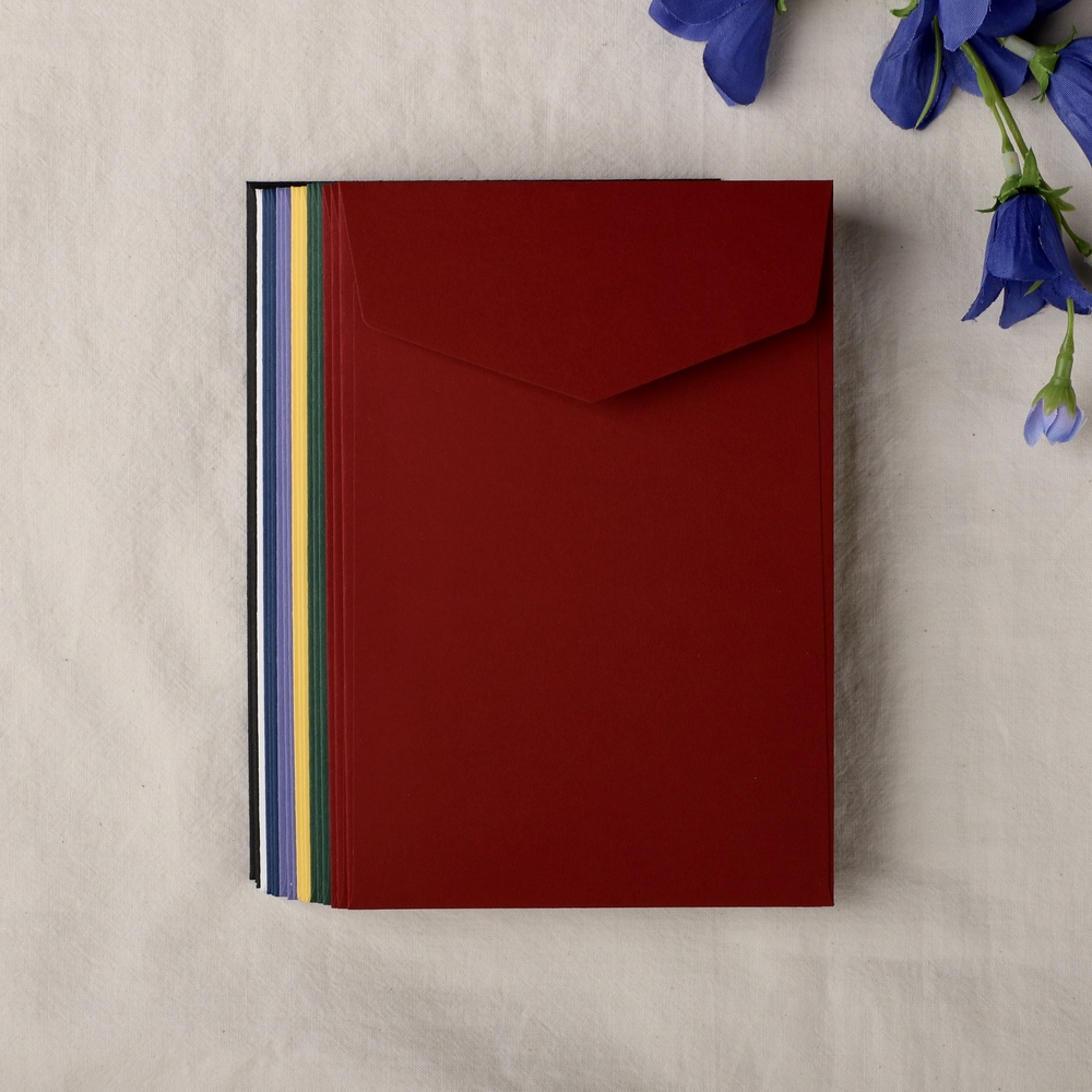 [자체 제작] 50p 155x105 세로형 봉투 청첩장 엽서 답례 감사 카드 제품 이미지