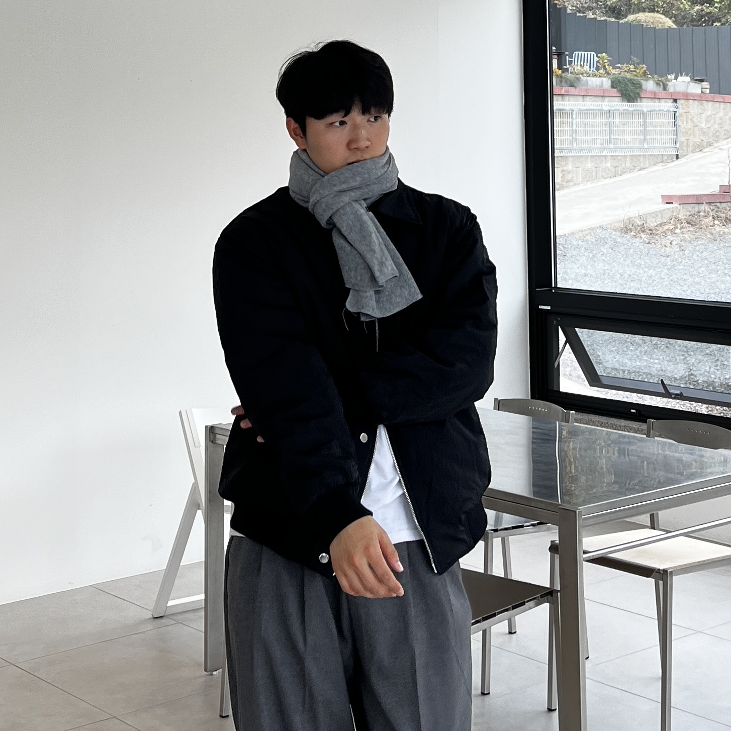 항공 점퍼 경량 패딩 숏 MA-1 남자 여자 이미지 8