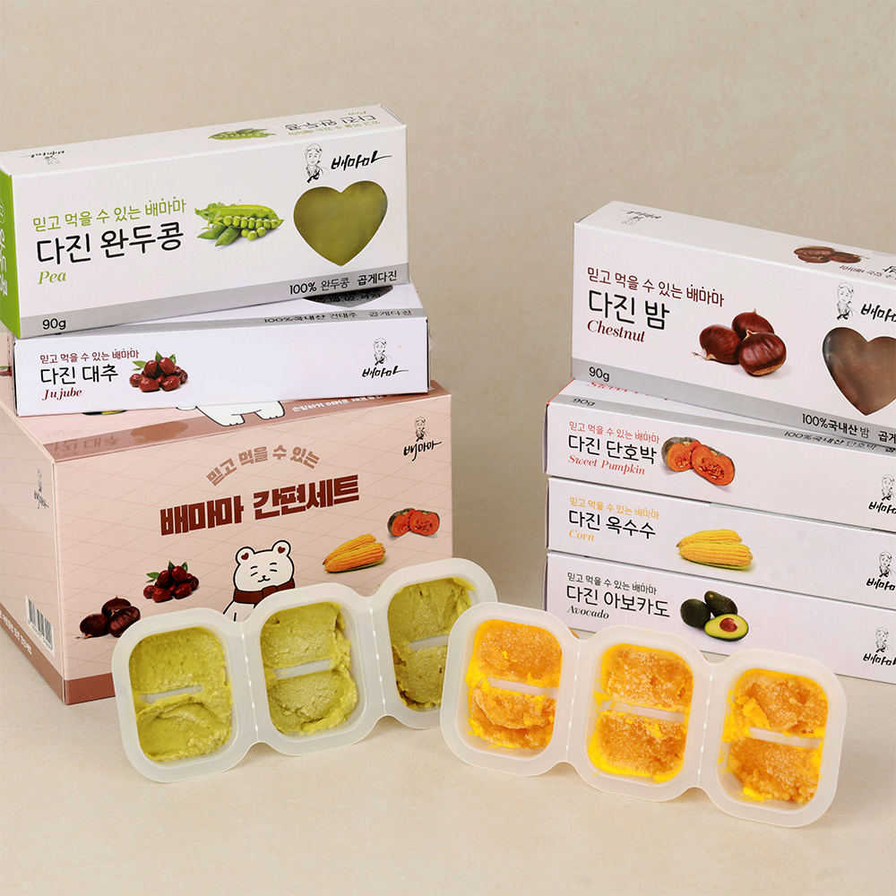 배마마 야채 큐브 간편 세트 죽 미음 재료 채소 토핑