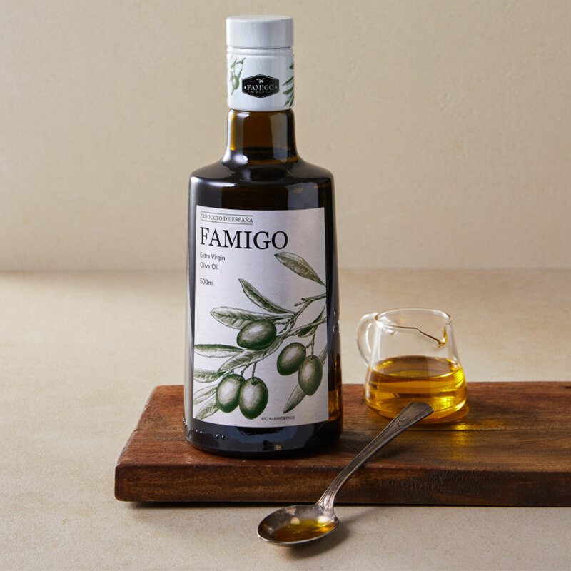 파미고 스페인 냉압착 엑스트라 버진 올리브오일 500ml, 1개