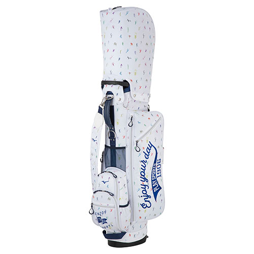 미즈노 MIZUNO 엔조이 스포츠 스탠드 캐디백 골프백 5LJC2235 화이트 - 상세 이미지 2