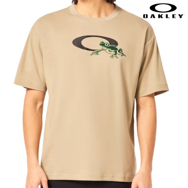 오클리 OAKLEY 개구리 프린트 티셔츠 FOA406337-7 B5 베이지 - 메인 이미지