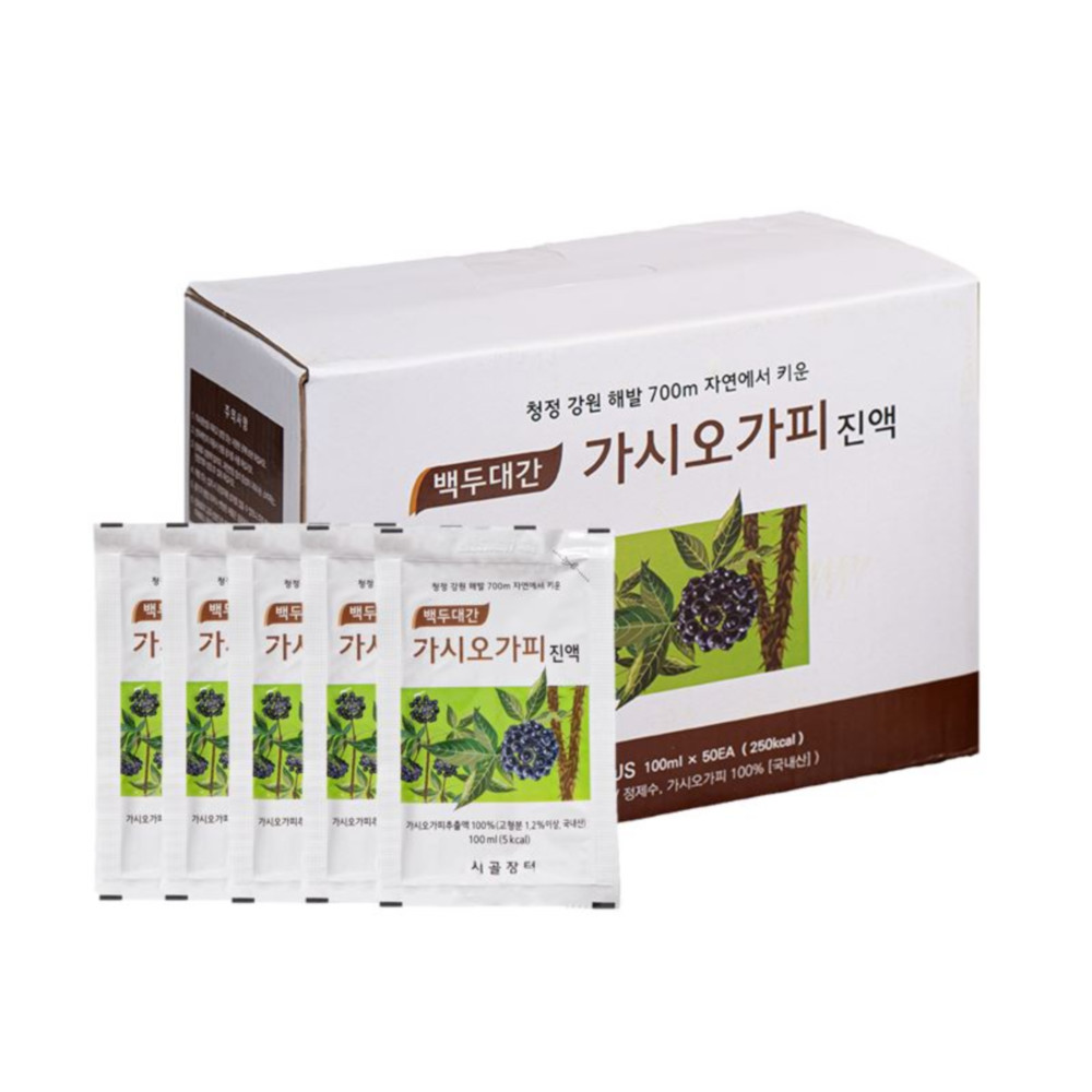 시골장터 가시오가피 즙 60포 100ml 백두대간건강나라 이미지 2