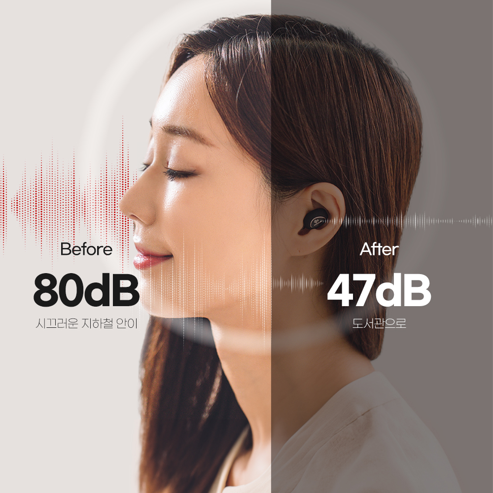 노이즈랩 수면귀마개 소음방지 이어플러그 수면용 코골이 층간소음차단 기압감소 비행기 고주파 제품 이미지