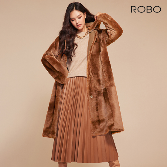 [로보] 라도마社 리버시블 후드 탈부착 무스탕 CSC21D304