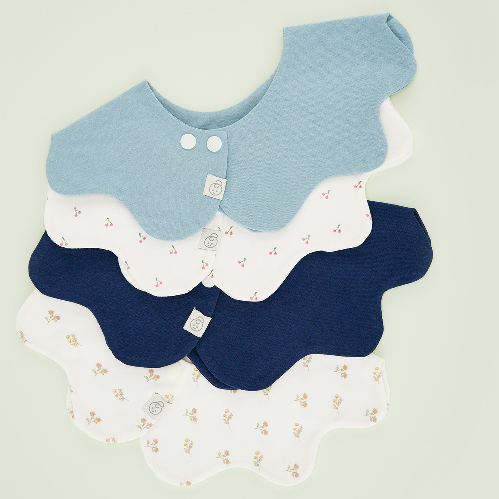 [선물포장]아가짱 시그니처 아기 롤링턱받이 침받이 4종 세트