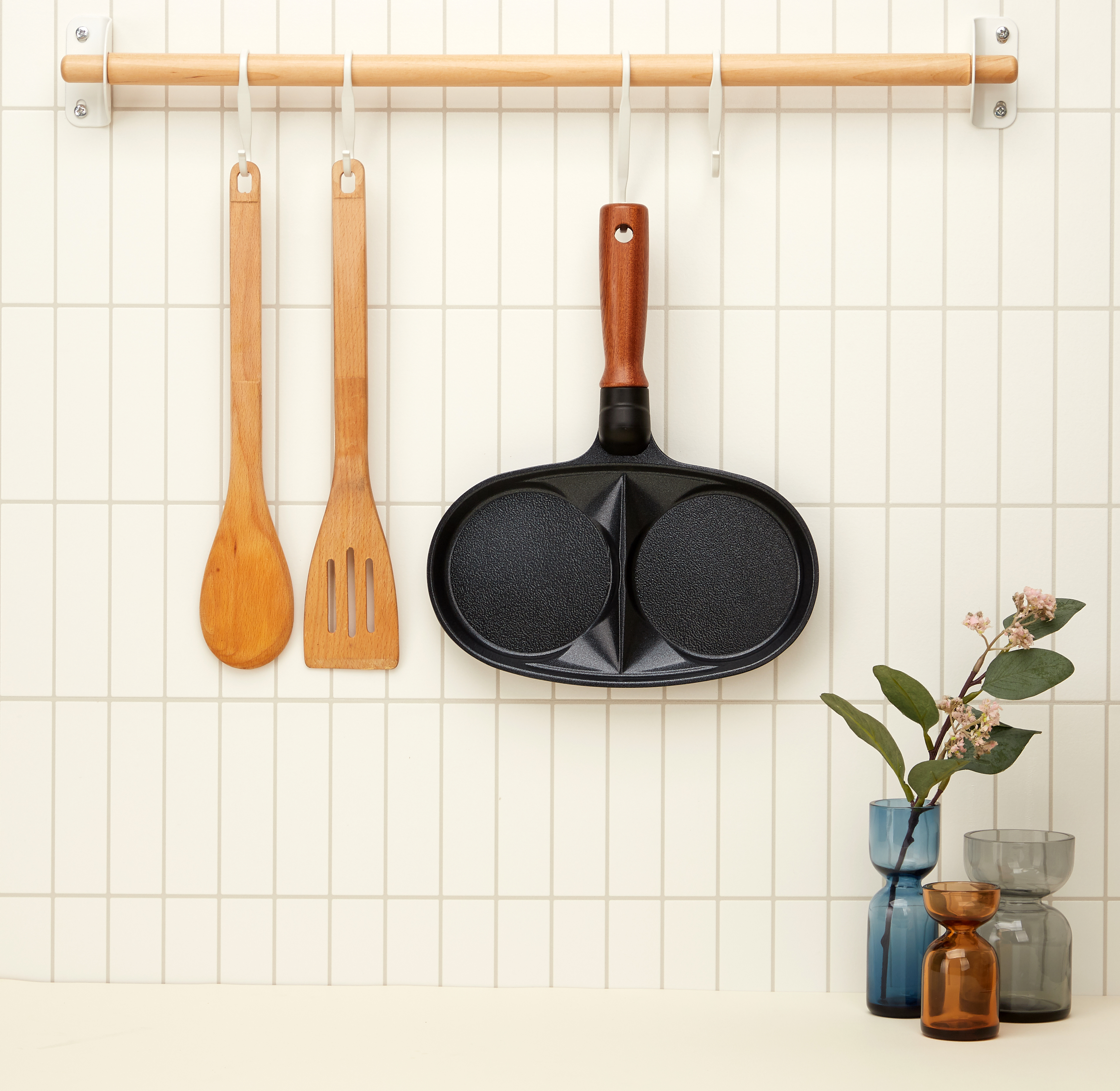 비자트 스피드 블랙 세라믹 코팅팬 계란후라이팬 국산 인덕션 미니 2구 에그팬