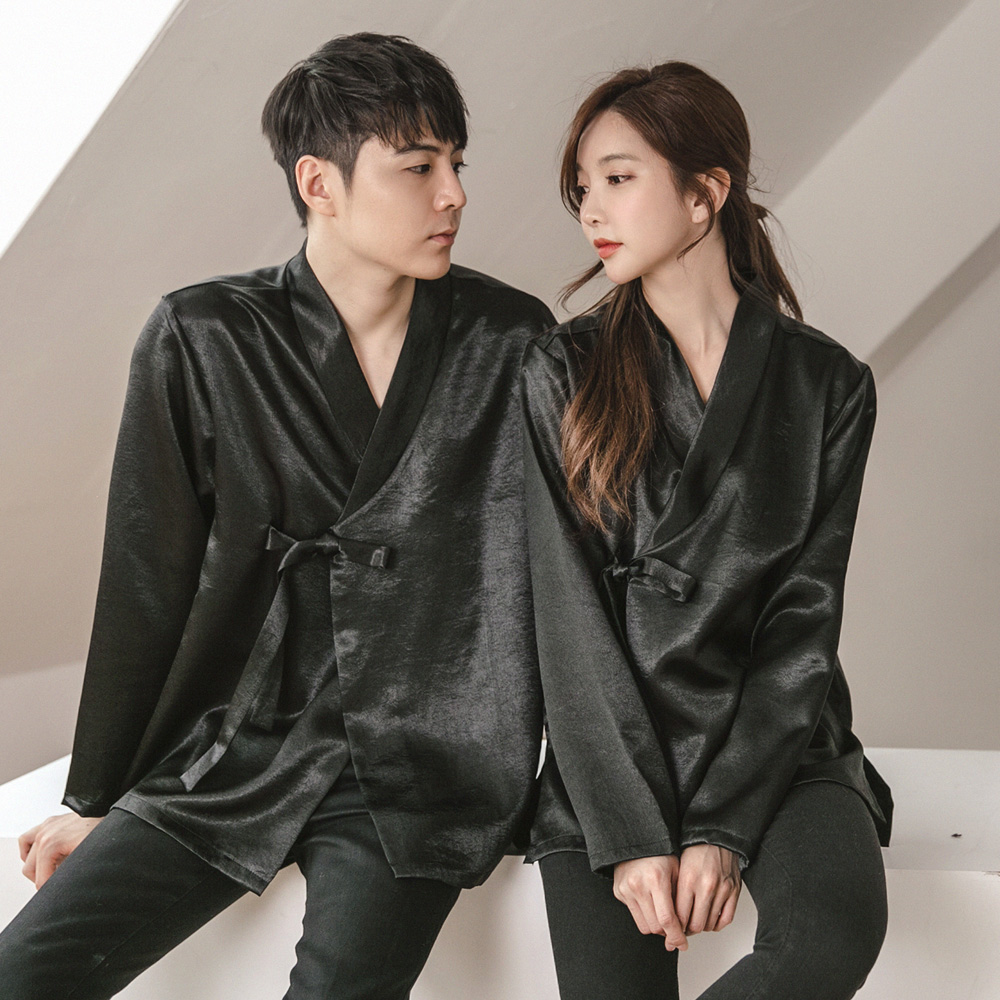 로화 블랙 저고리 남여공용 커플 남자 한복반티