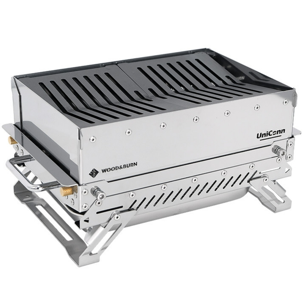 우드앤번 유니콘 파이어핏 M 캠핑 화로대 그릴 오븐 숯불 장작 불멍 휴대용 접이식 화롯대