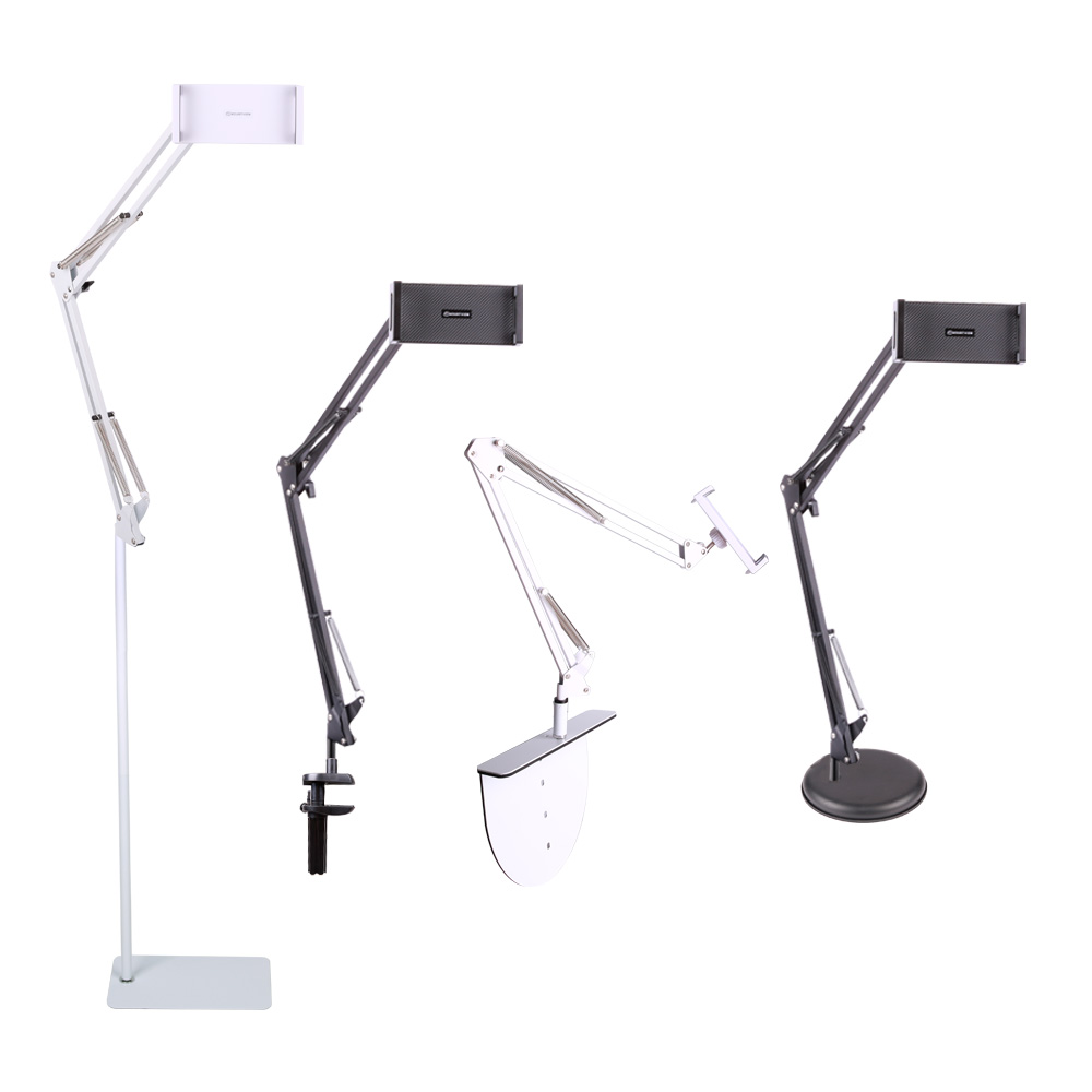 마운트뷰 4in1 자바라거치대 누워서 침대 책상 탁상용 스탠드 핸드폰 휴대폰 태블릿 거치대