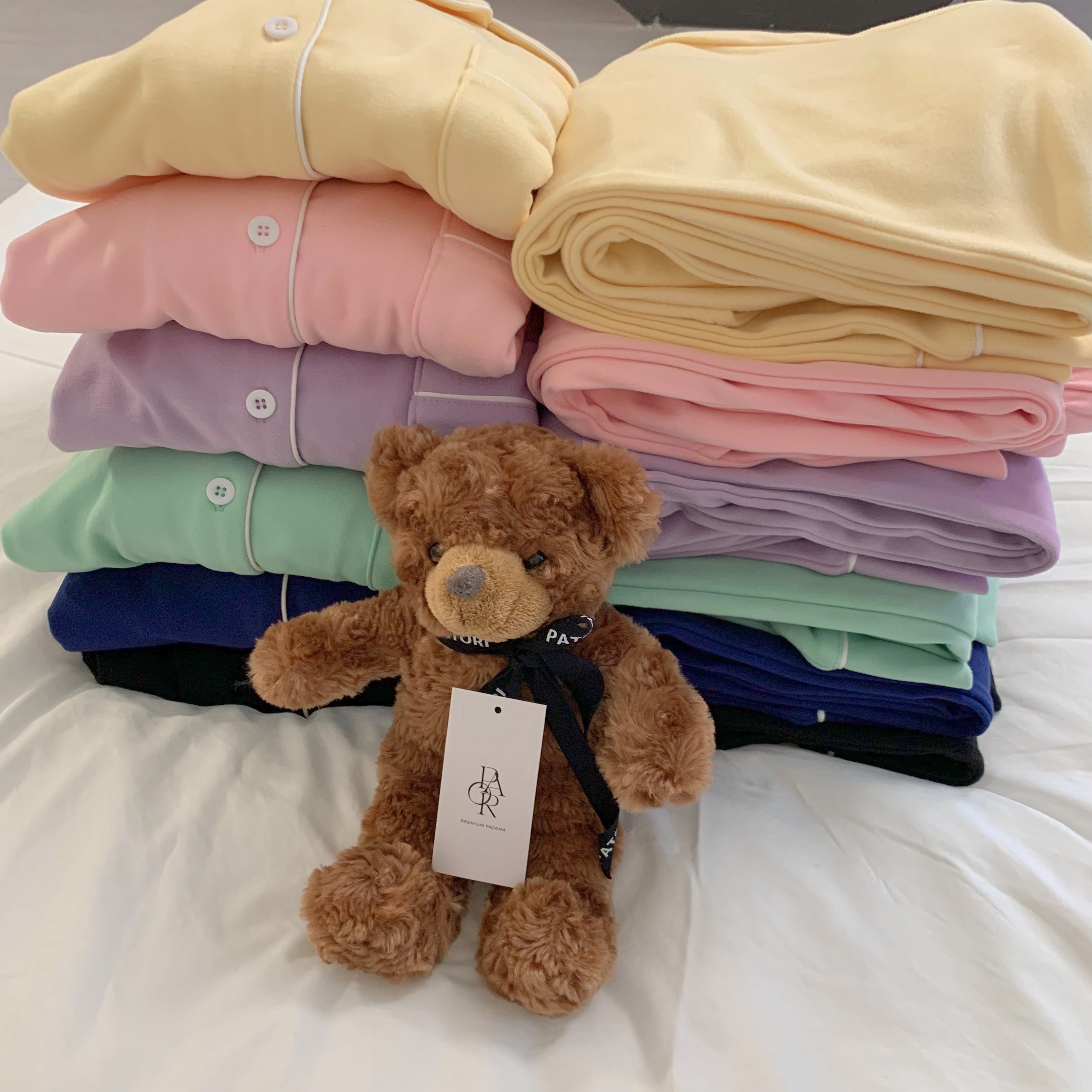 치즈 수면잠옷 커플 빅사이즈 겨울 파자마 파티 세트 제품 이미지