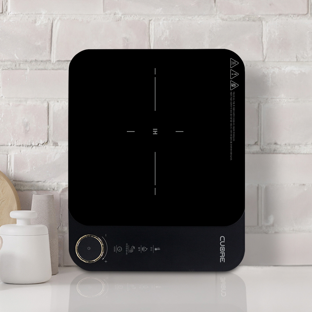 1구 인덕션 휴대용 미니 여행용 전기 레인지 1인용 프리스탠딩 다이얼 까르페 IH 코스트코