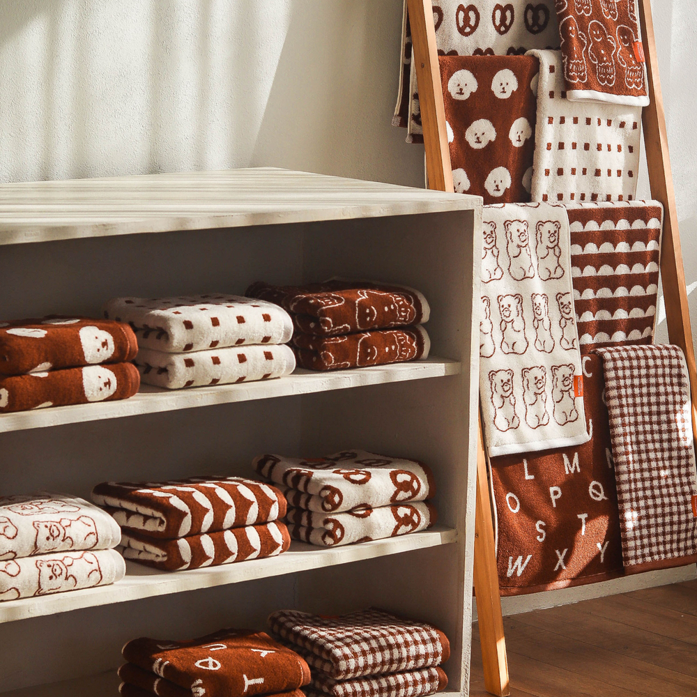 [1매]메종드코튼 브라우니 호텔타올 수건 선물세트 코마 40수 190g 데일리라이프스타일