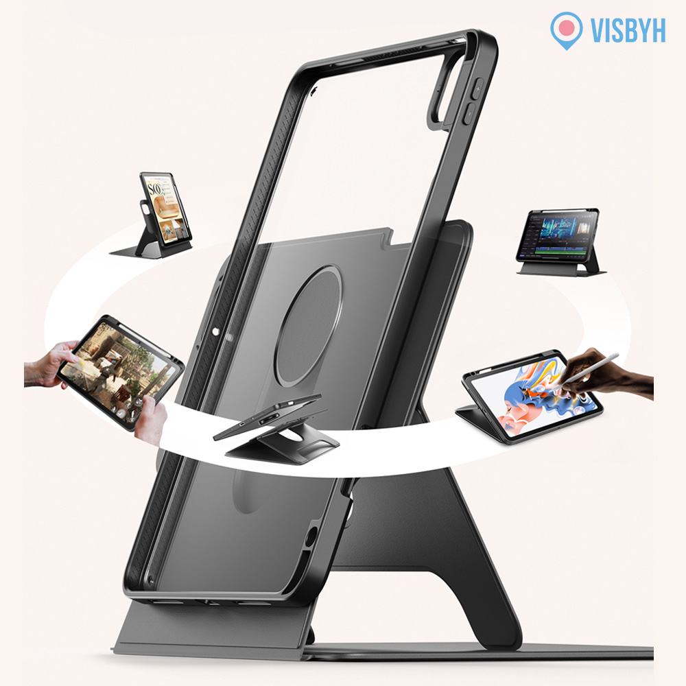 비스비 플렉스뷰 마그네틱 케이스/ 가로세로회전스탠딩/ 미드나잇 그린, 에어13 7세대 M3/6세대 M2 - 상세 이미지 4