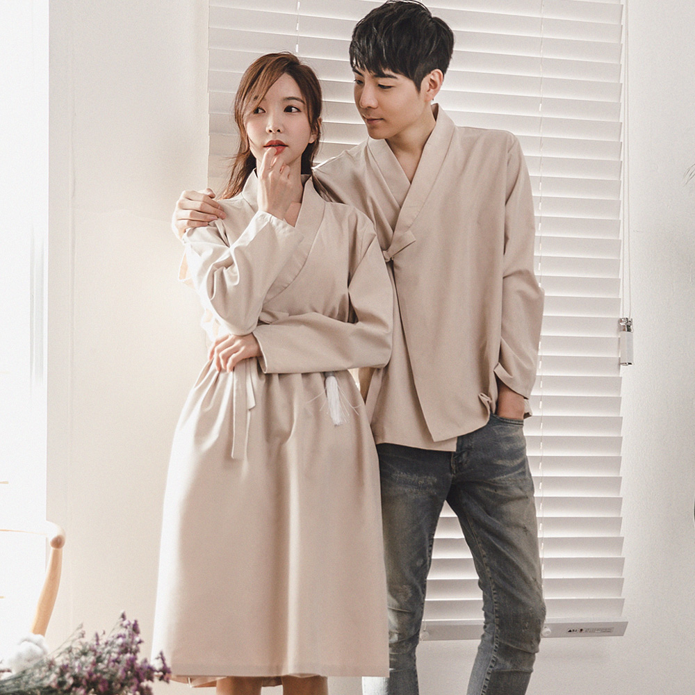 아리 베이 저고리 남여공용 커플 남자 한복반티