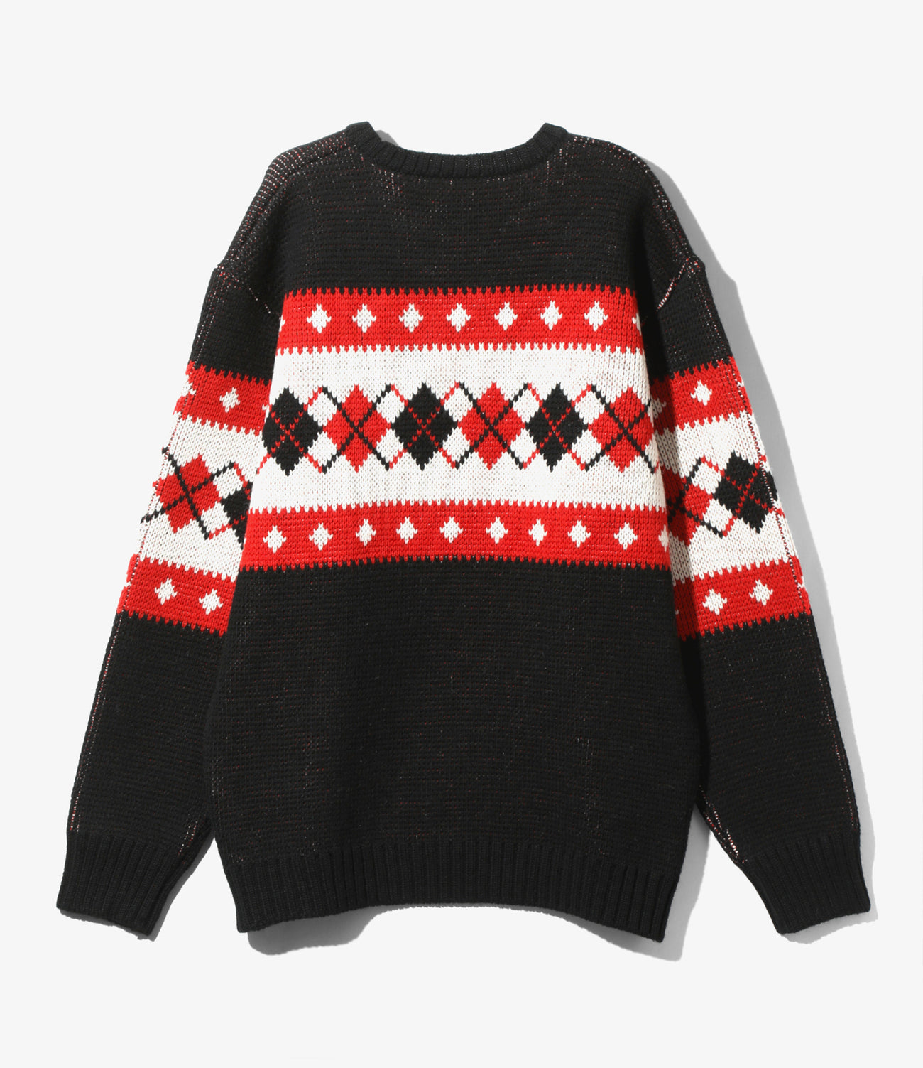 니들스 Needles Crew Neck Sweater 크루넥 스웨터 아가일 PU316 - 상세 이미지 2