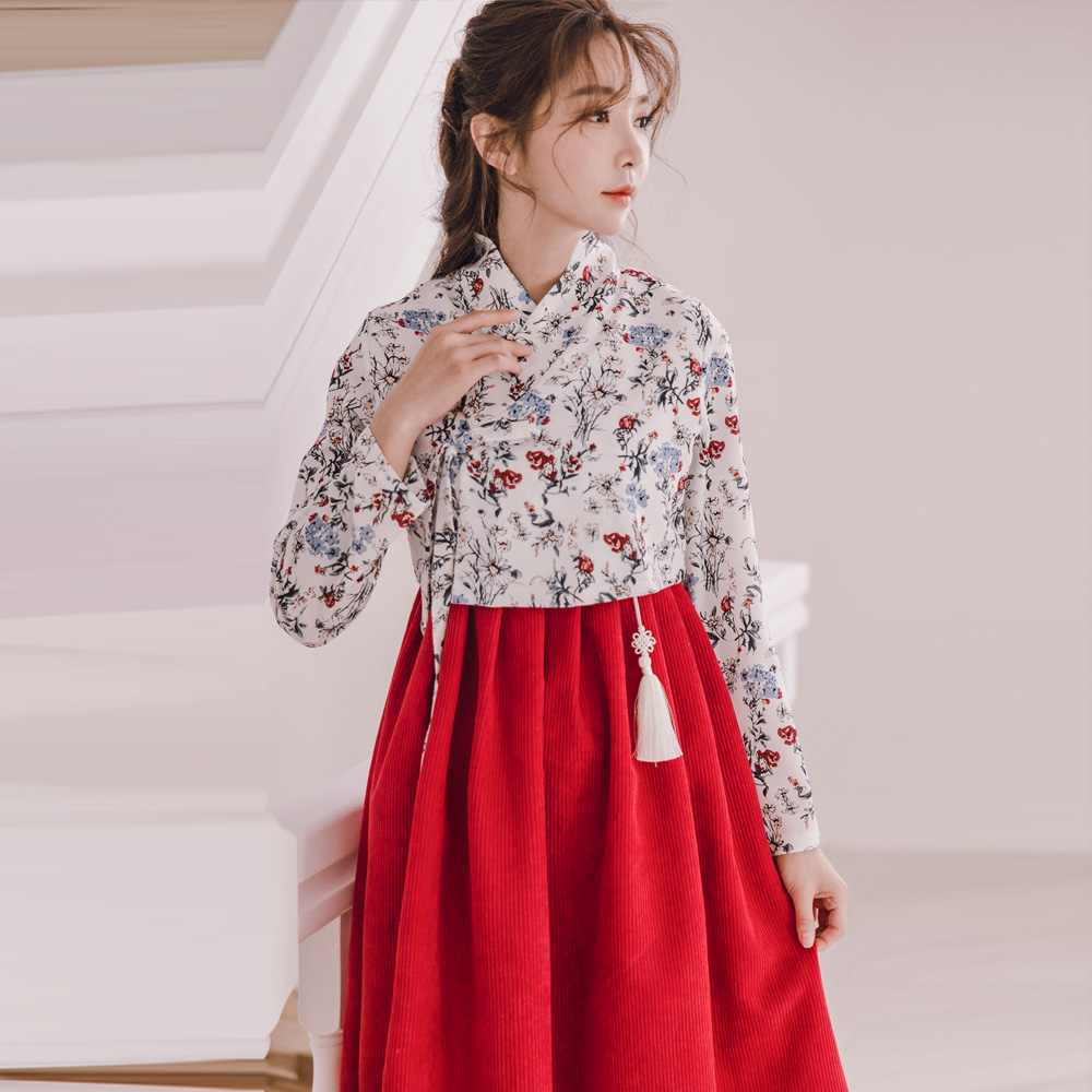 적인화 저고리 생활한복 개량 계량 퓨전 반티