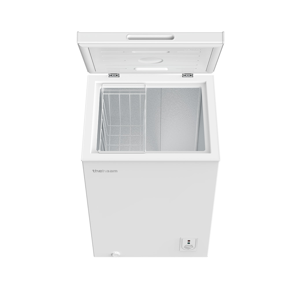 더함 미니 냉동고 스탠드형 급속 냉동 가정용 냉동고 뚜껑형 화이트 소형 냉동고 99L