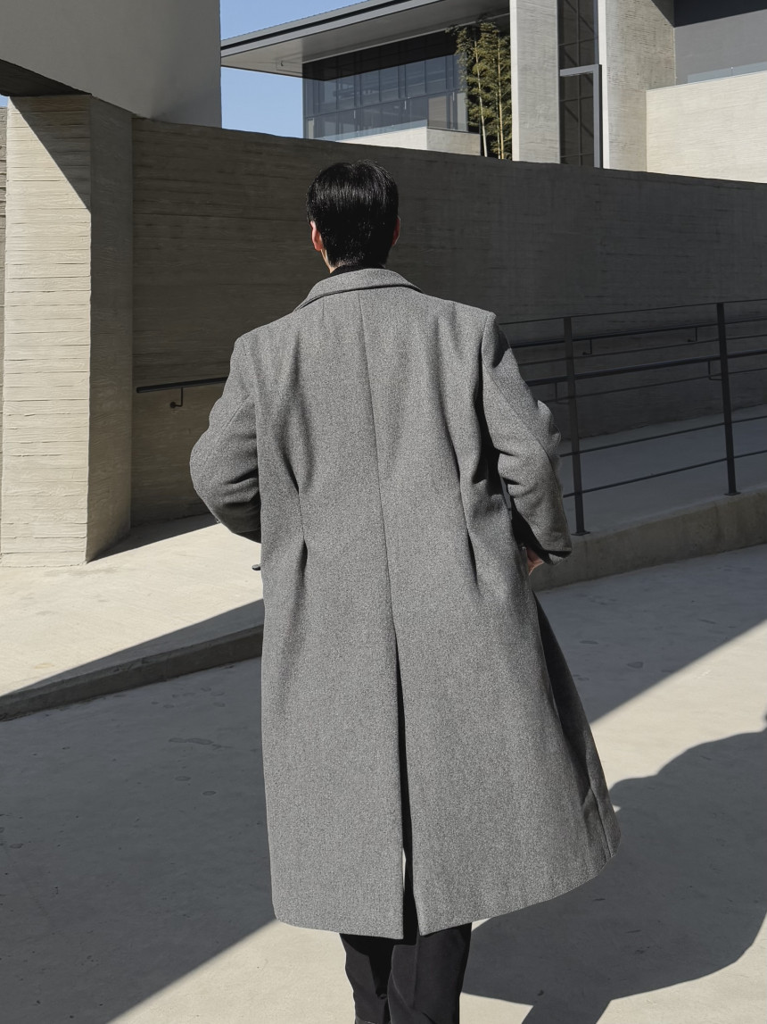 하객룩 두꺼운 울 모직 캐시미어 롱코트 오버핏코트 2color 상세 이미지 32