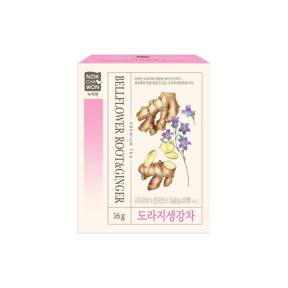 [녹차원] 환절기 미세먼지 목에 좋은 도라지생강차 20T