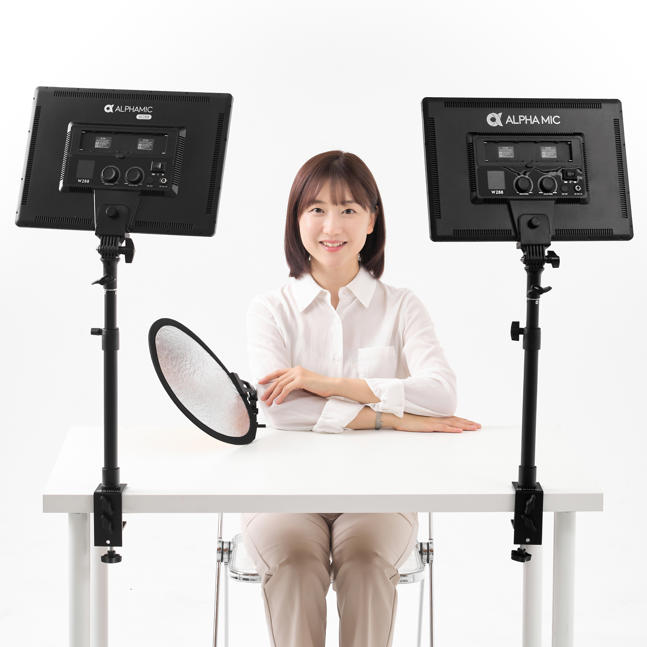 알파믹 유튜브 조명 세트 개인 방송 스튜디오 방송용 영상 촬영 판조명 - 상세 이미지 3