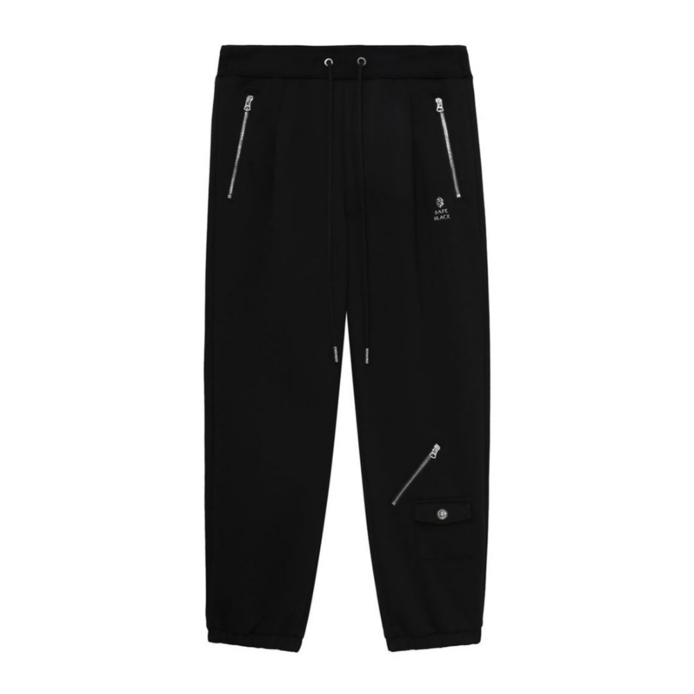 베이프 바지 BAPE BLACK RIDER ZIP SWEAT PANTS 1K70-152-307 - 상품 이미지
