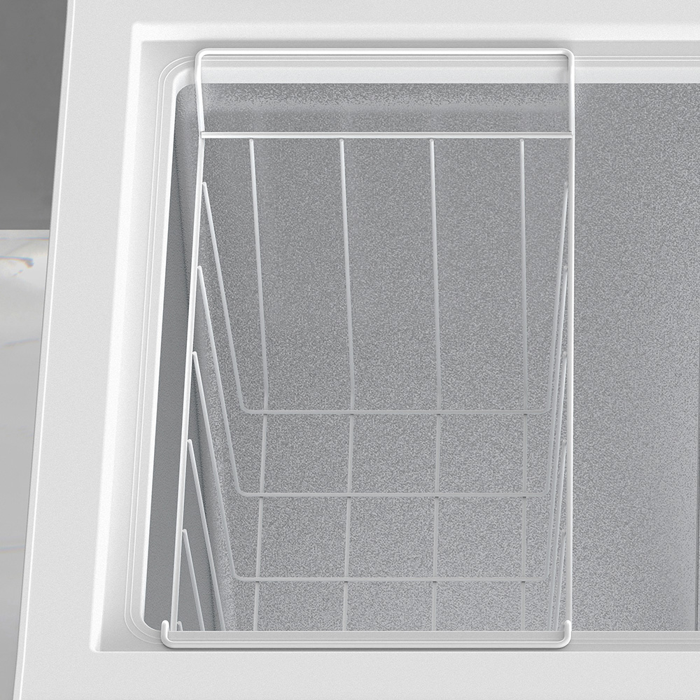 더함 미니 냉동고 스탠드형 급속 냉동 가정용 냉동고 뚜껑형 화이트 소형 냉동고 99L