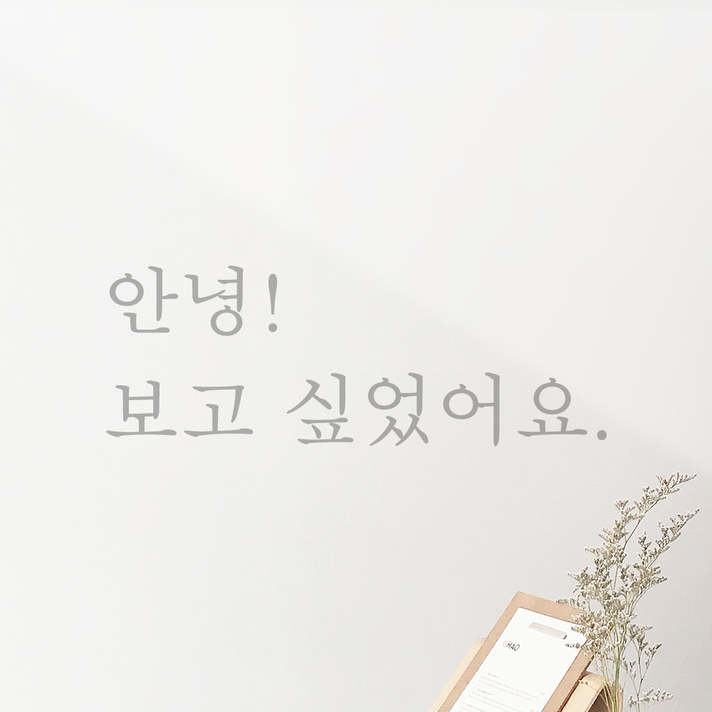 레터링 입구 현관문 스티커 안녕 보고 싶었어요 검정S - 상세 이미지 3