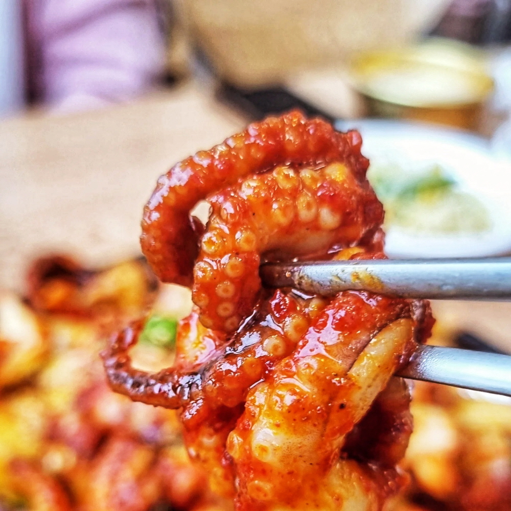 캠핑 음식 요리 저녁 메뉴 양념 쭈꾸미 볶음 450g 2인 이미지 8