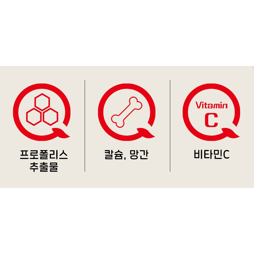 인사프로큐 뼈 치아 건강 프로폴리스 칼슘 망간 비타민C 플라보노이드 대용량 4개월분 - 상세 이미지 4