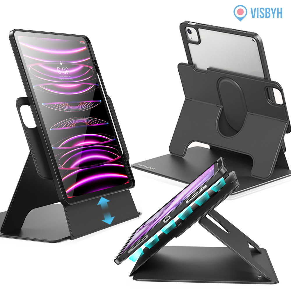 비스비 플렉스뷰 마그네틱 케이스/ 가로세로회전스탠딩/ 다크 그레이, 아이패드프로11 4세대 3세대 2세대 - 상세 이미지 4