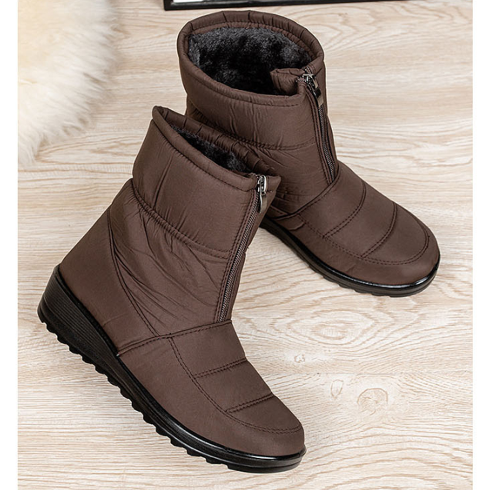 여성반부츠 윈터 부츠 슈즈 패딩 방한화 겨울 신발 털신 - 상세 이미지 3